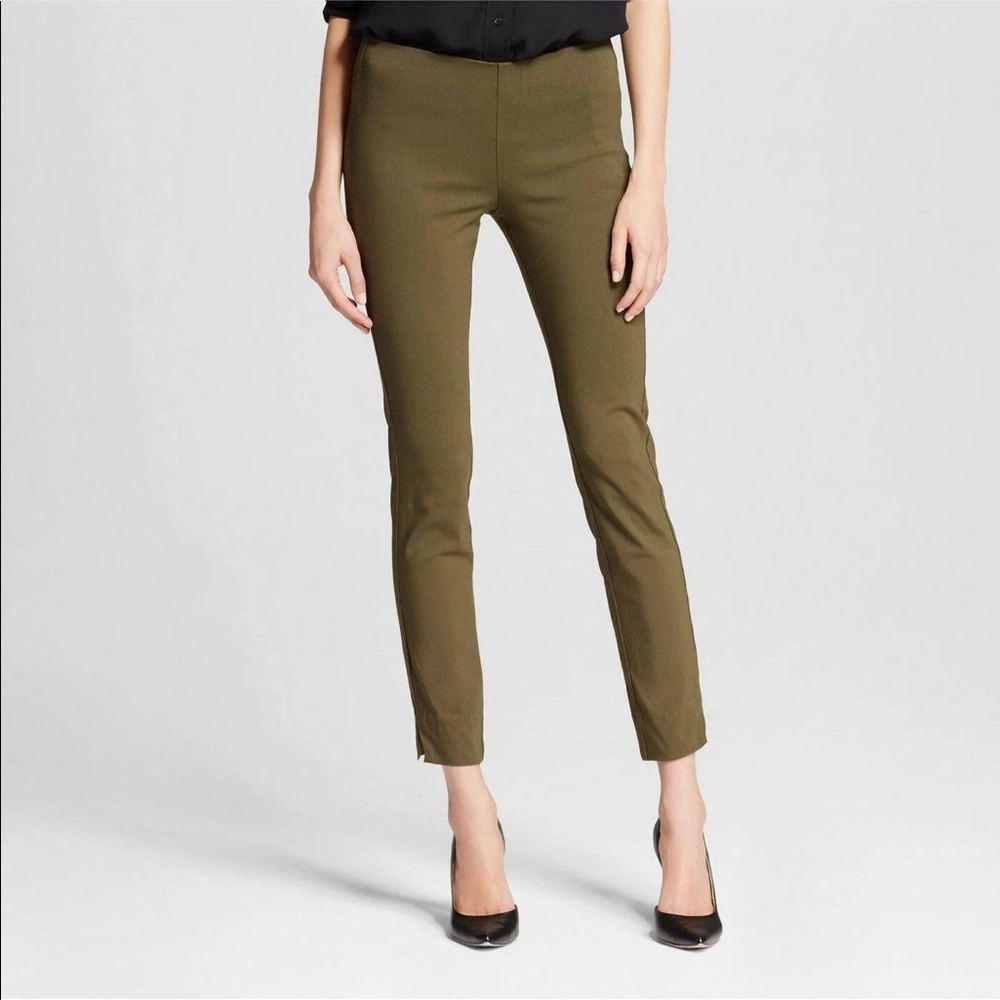 Who What Wear Olive Skinny Pants Sz 4